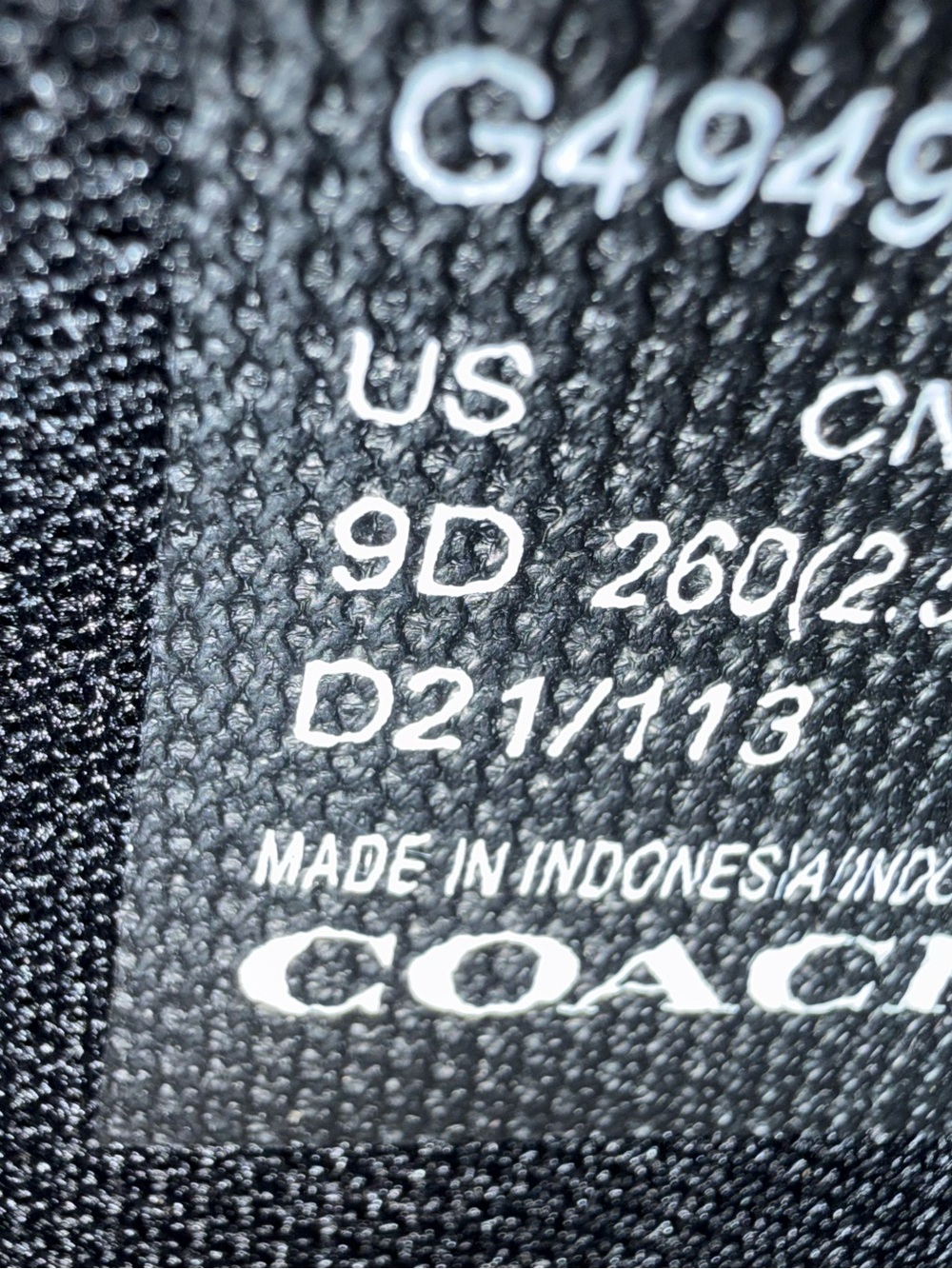Coach Shoes Mens Size 9D Black Signature G4949 Low Top Sneakers Logo Leather - Picture 11 of 12